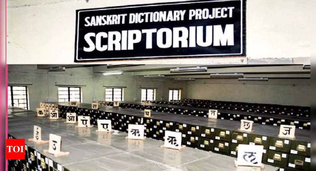 Sanskrit: Pune: Encyclopaedic Sanskrit dictionary to turn over