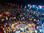 Jabalpur, Oct 23 (ANI): People light earthen lamps as part of the Diwali festiva...