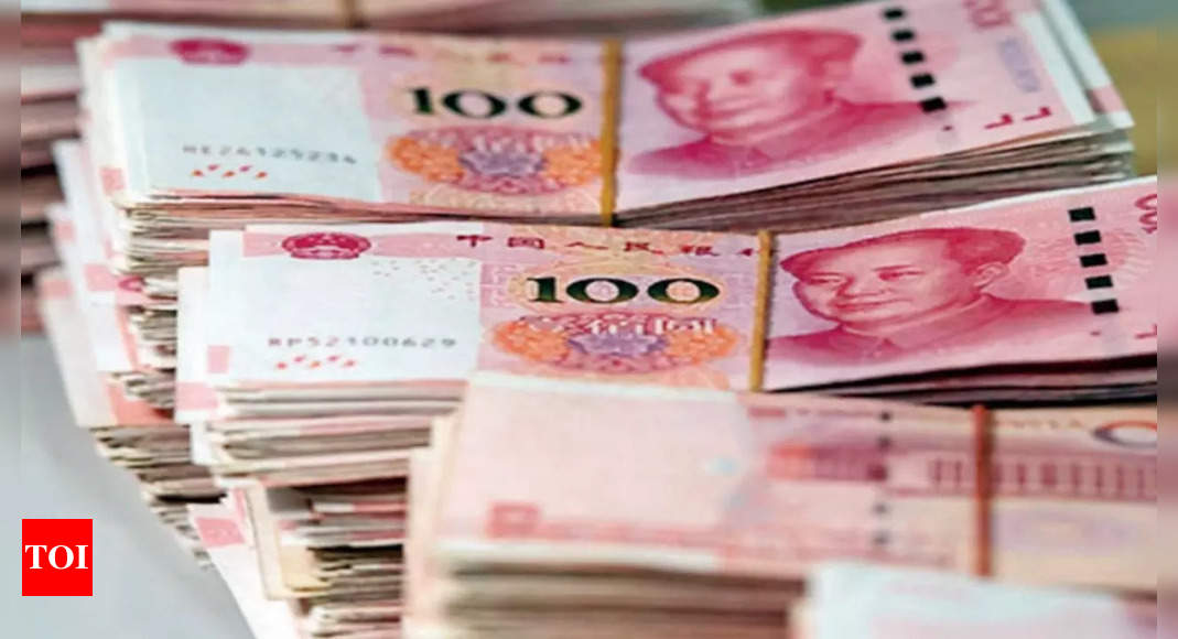 China’s yuan extends slide, stocks rebound after fire sale – Times of India
