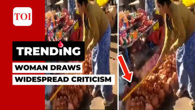 Viral Video: Woman destroys roadside diya shops in Lucknow, case registered