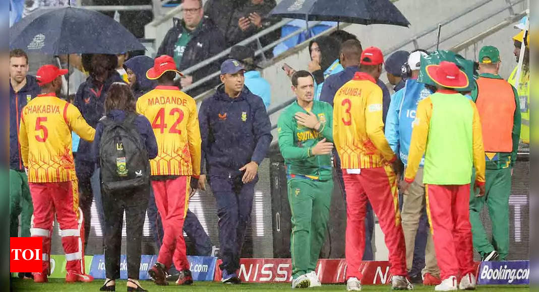 T20 World Cup: Zimbabwe coach critical of decision to play on in Hobart | Cricket News – Times of India