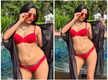 
Shweta Sharma shows her curves in a red bikini
