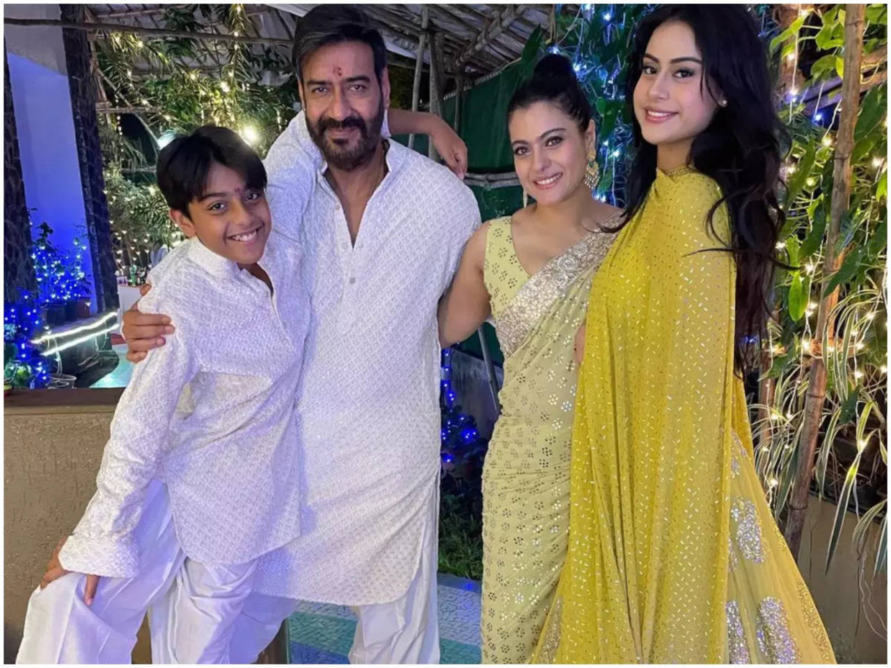 Kajol shares a bundle of happy family pictures from Diwali celebrations: See Pics | Hindi Movie News - Times of India