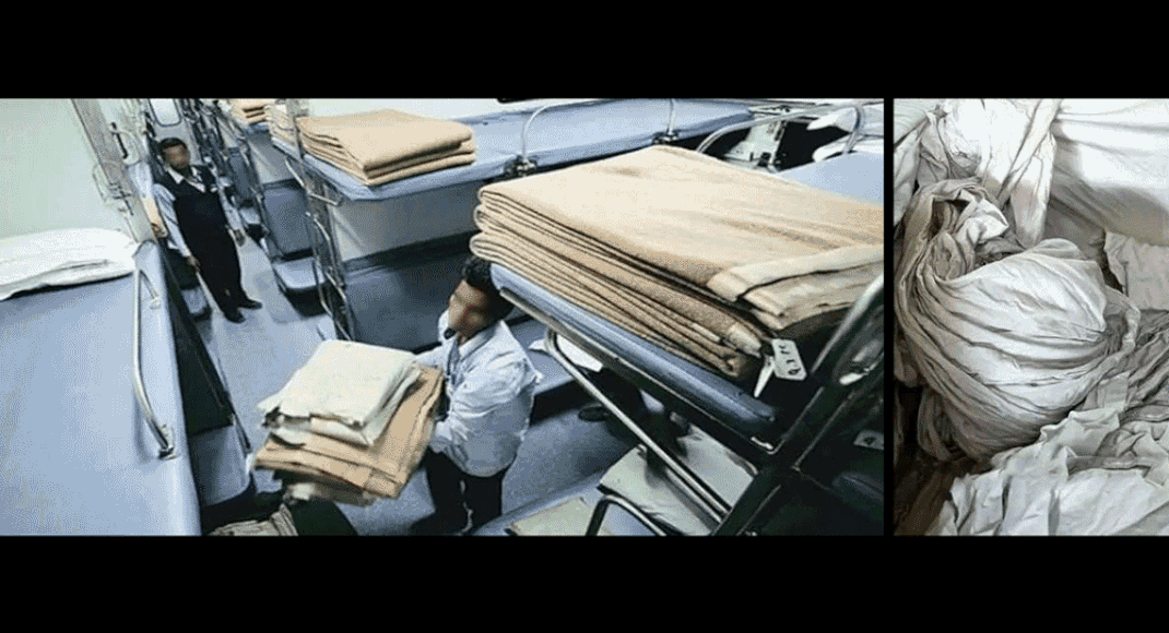 Sting Operation Why railways' bed linens and blankets stink India