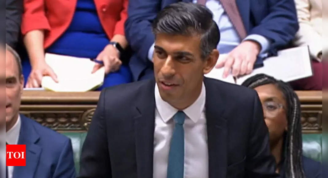New UK PM Sunak cheers his gloomy lawmakers with parliament debut – Times of India