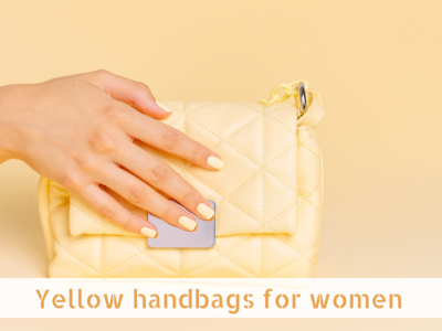 Yellow handbags for women: Best handbags from top brands (March, 2024)