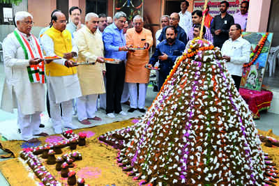 Govardhan puja celebrated in city