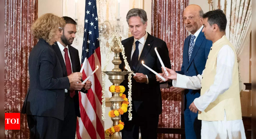 US secretary of state Blinken hosts in-person Diwali reception at State Department – Times of India