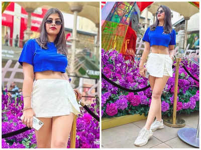 Prachi Singh poses in a stunning outfit as she steps out for the shopping