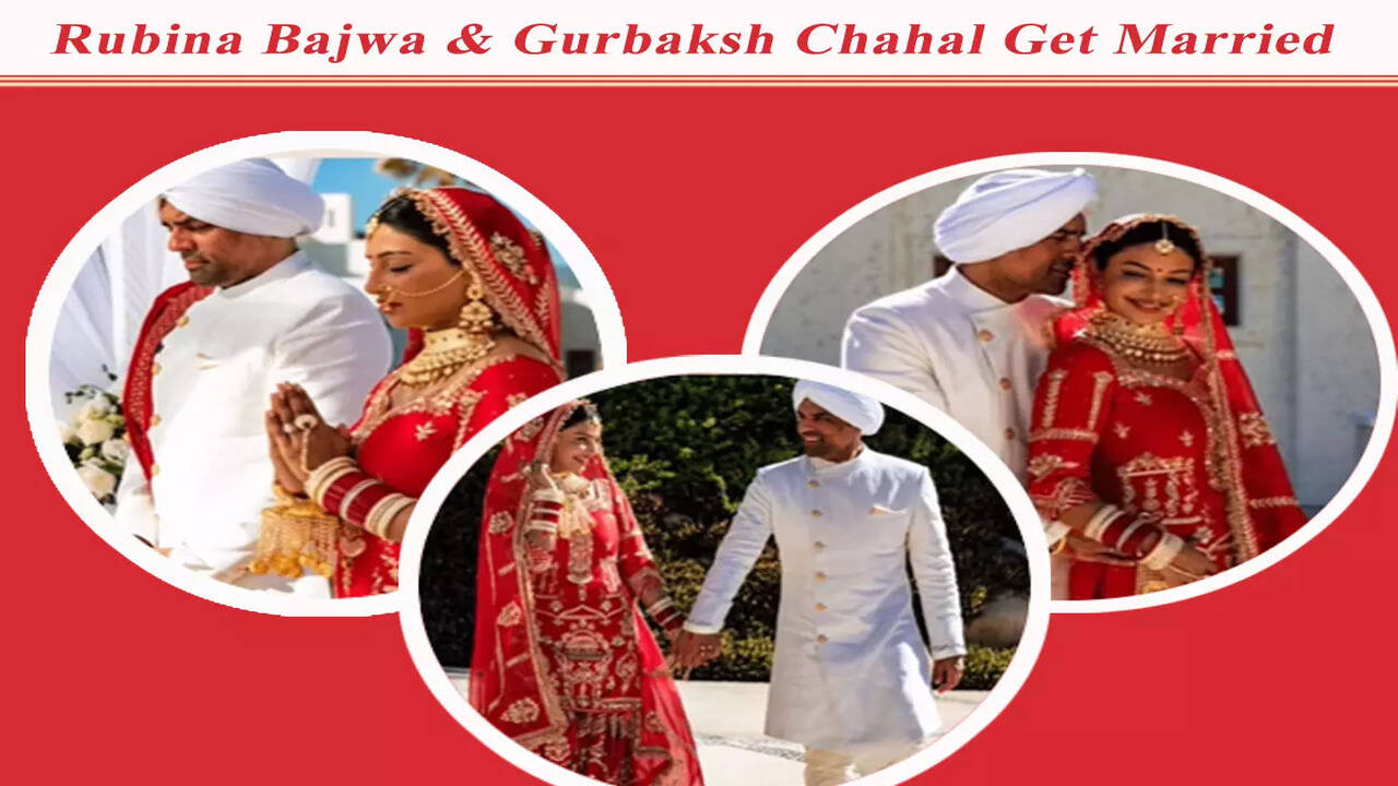 Rubina Bajwa gets married to Gurbaksh Chahal in a fairytale setting in  Mexico | Punjabi Movie News - Times of India
