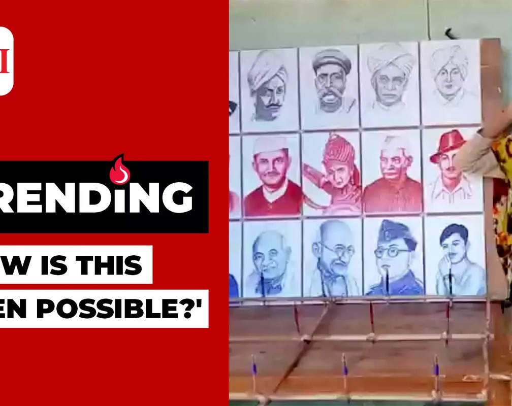 
Viral Video: UP girl draws 15 portraits simultaneously, businessman Anand Mahindra extends support
