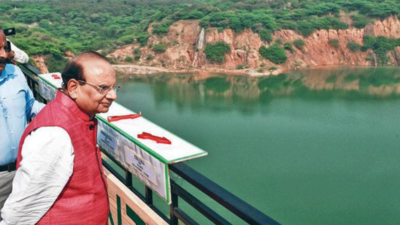 Delhi: Four waterfalls at Neeli Jheel ready as eco-tourism hub at Asola takes shape