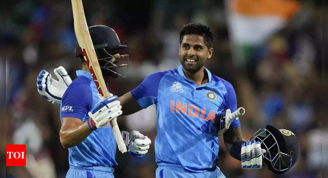 T20 World Cup, India vs Netherlands: Suryakumar Yadav, Virat Kohli, Rohit Sharma hit half-centuries as India register second straight win to go top of group | Cricket News – Times of India