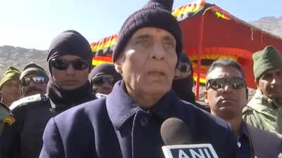 Centre to connect maximum number of border areas in India to instill confidence among people: Rajnath Singh in Ladakh