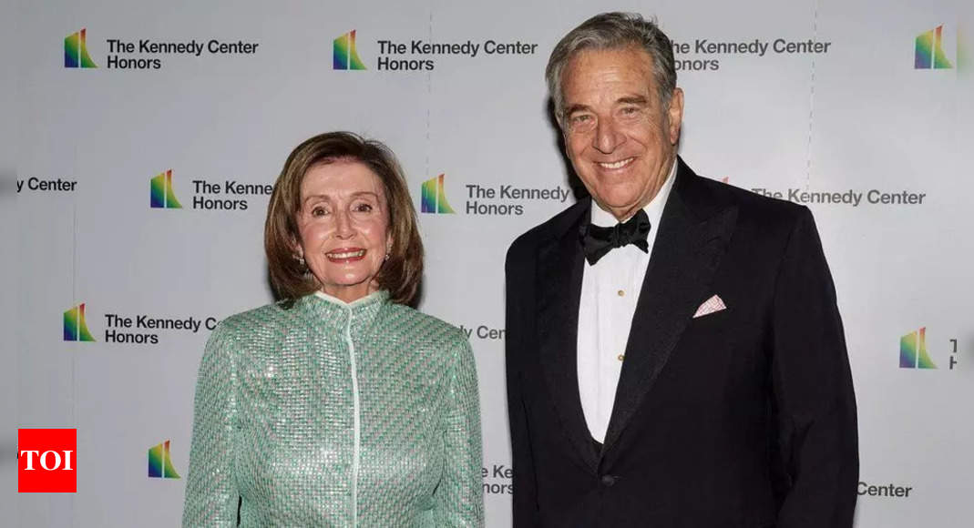 Intruder seeking US House Speaker Pelosi at her home beats husband with hammer – Times of India