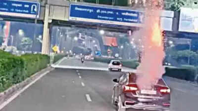 3 arrested for shooting off crackers from moving car on busy Gurugram ...