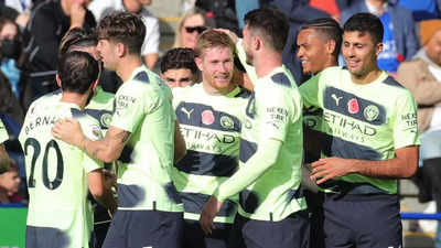 EPL: Kevin De Bruyne's rocket sinks Leicester as Man City go top