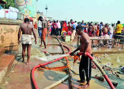 Preps on for Dev Deepawali in Varanasi