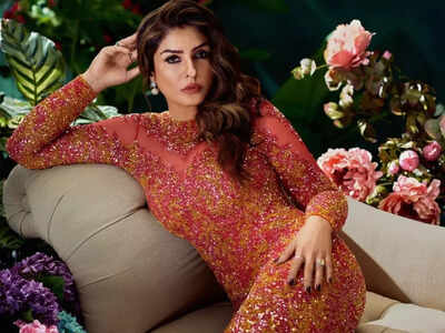 Raveena Tandon's family and friends had surprises for her on her 48th