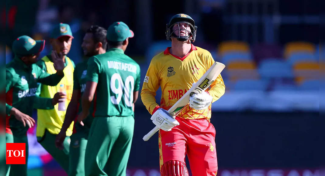 Bangladesh beat Zimbabwe amid dramatic scenes in a last-ball finish | Cricket News – Times of India
