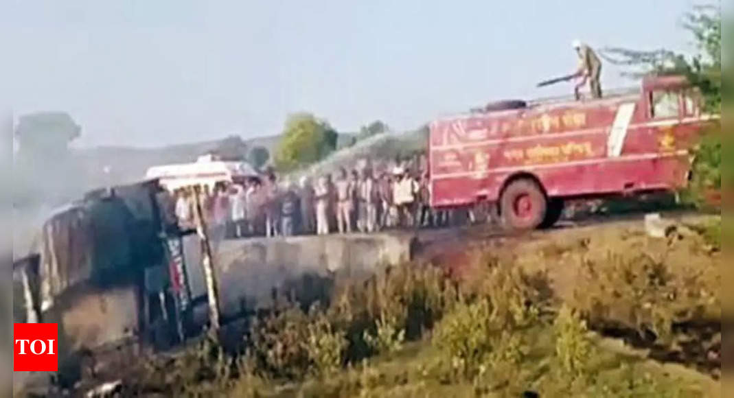 Probe team fails to find exact cause of fire in tanker | Indore News ...