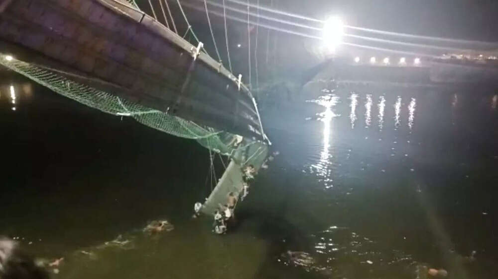 Gujarat Suspension Bridge Collapse Over 60 dead as recently renovated