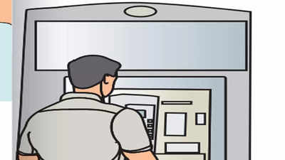 Miscreants steal cash from ATM using gum and stick