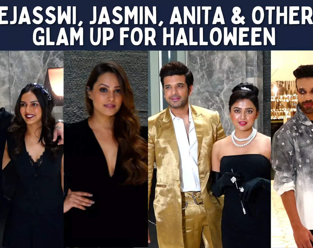 
Ankita Lokhande hosts a grand Halloween party; Karan Kundrra, Tejasswi Prakash & others arrive in style
