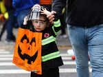 Trick-or-treating on Halloween day in New York