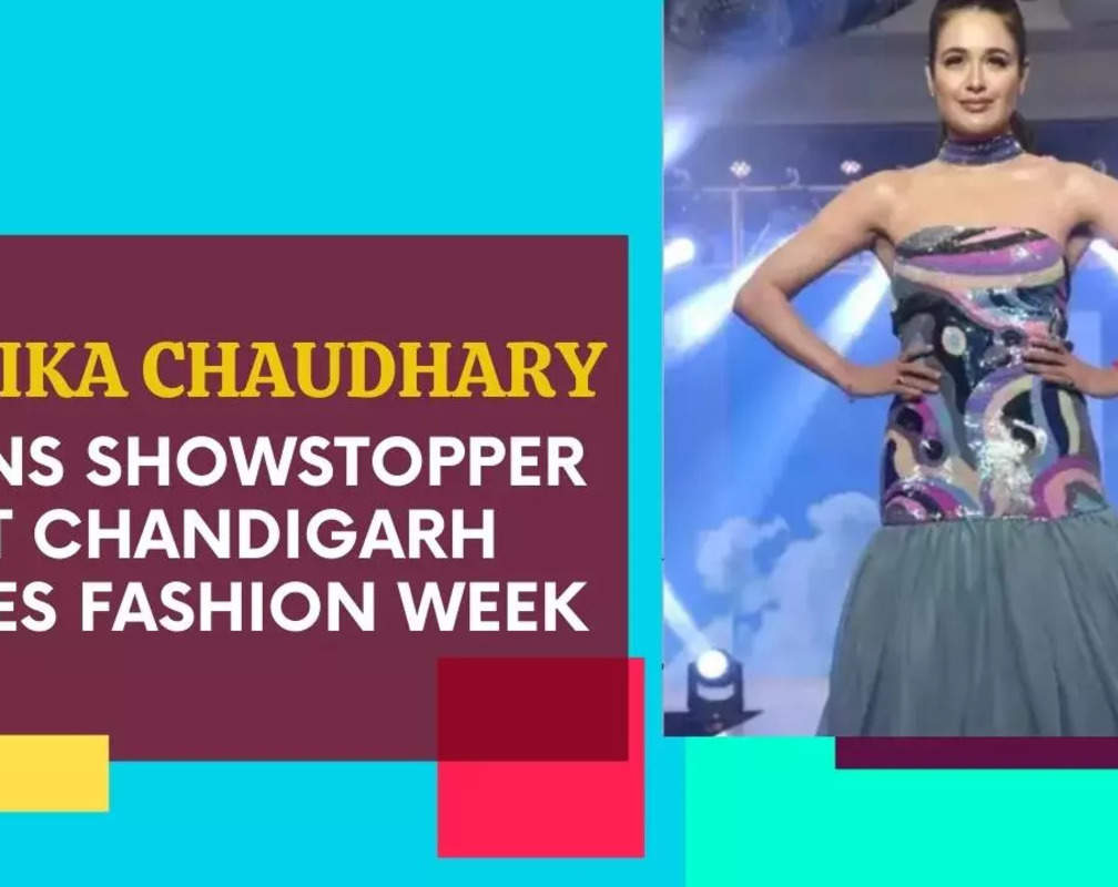 
Yuvika Chaudhary turns showstopper at Chandigarh Times Fashion Week

