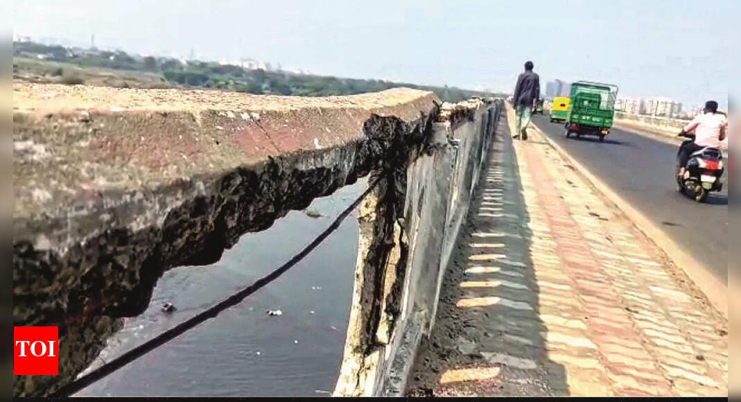 Shastri Bridge Shastri Bridge In State Of Disrepair, Nhai Alerted
