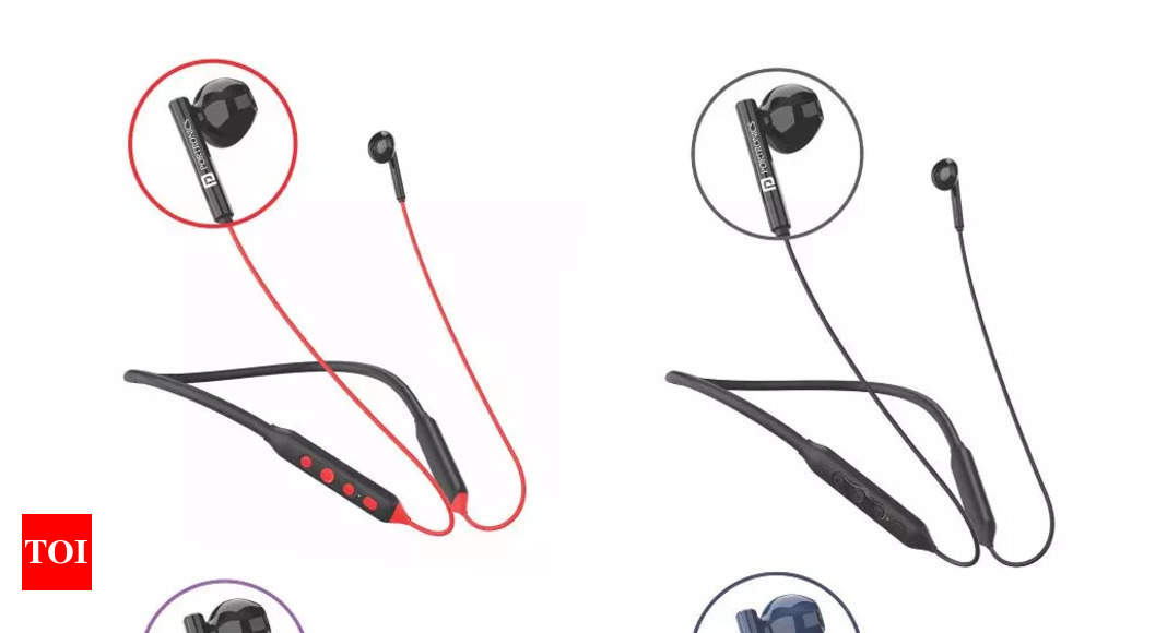 Portronics Harmonics Z5 neckband-style earphones launched in India: Price, features and more – Times of India