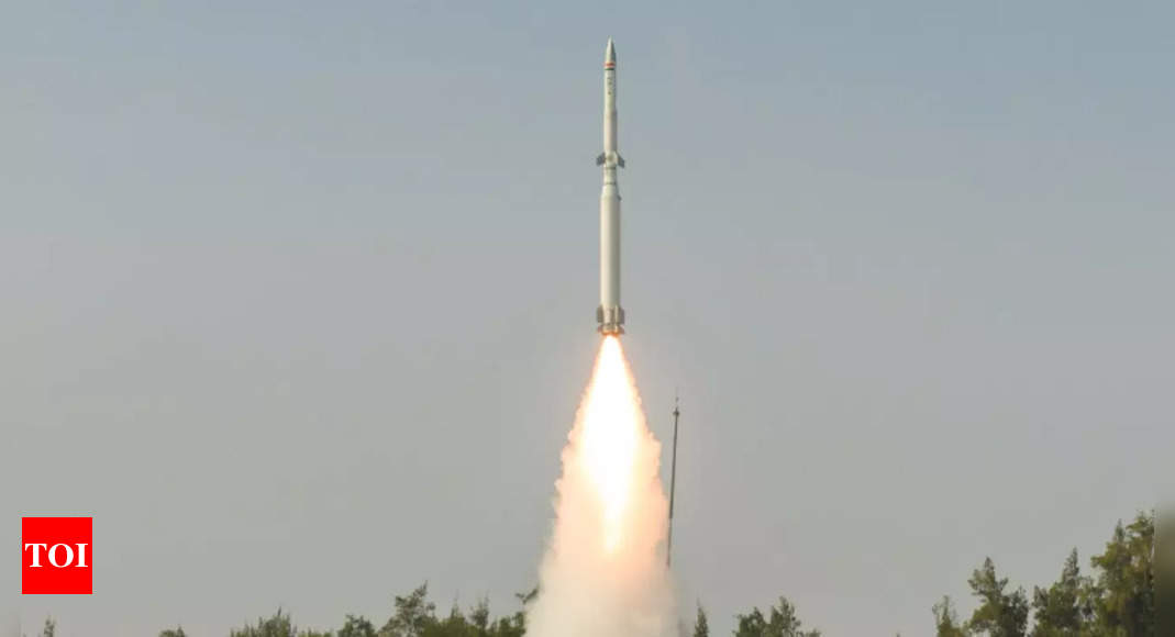 India tests new interceptor for two-tier ballistic missile defence shield | India News – Times of India