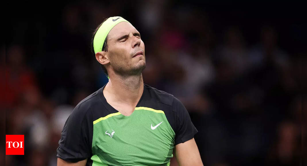 Rafael Nadal ousted in opening match at Paris Masters, Carlos Alcaraz makes winning start | Tennis News – Times of India