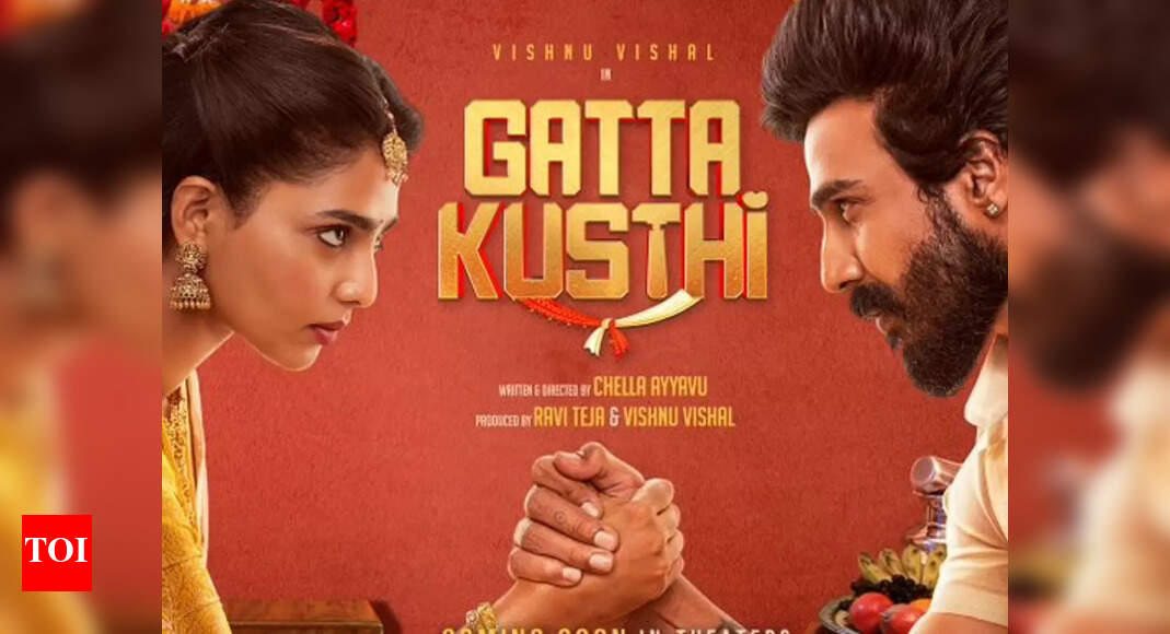 'Gatta Kusthi' second look Vishnu Vishal lock horns with Aishwarya