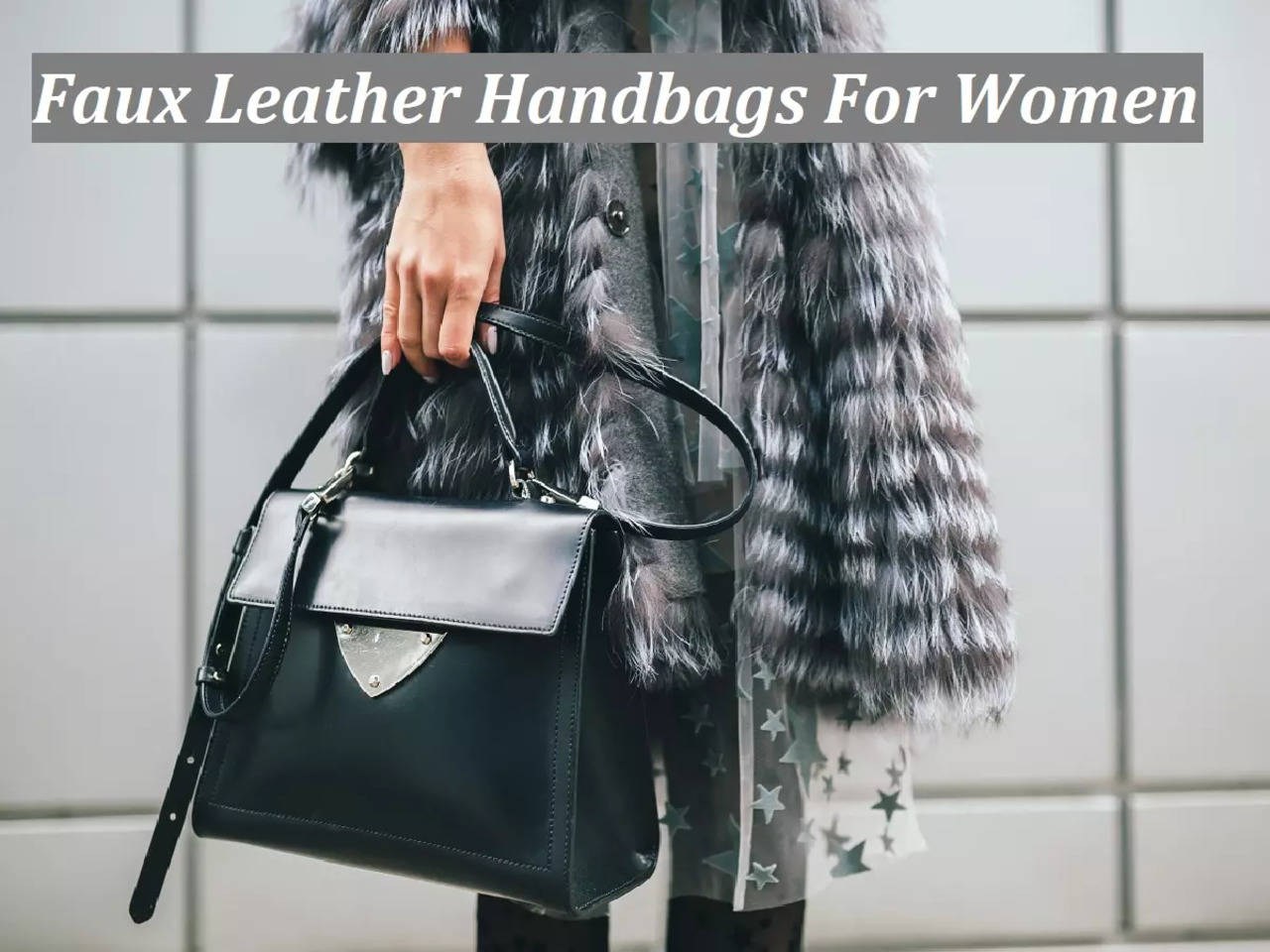 Neyu Grey Hand-held Bag Handbag For Women And Girls, Ladies Purse Faux  Leather Handbag, Shoulder Bag Grey - Price in India