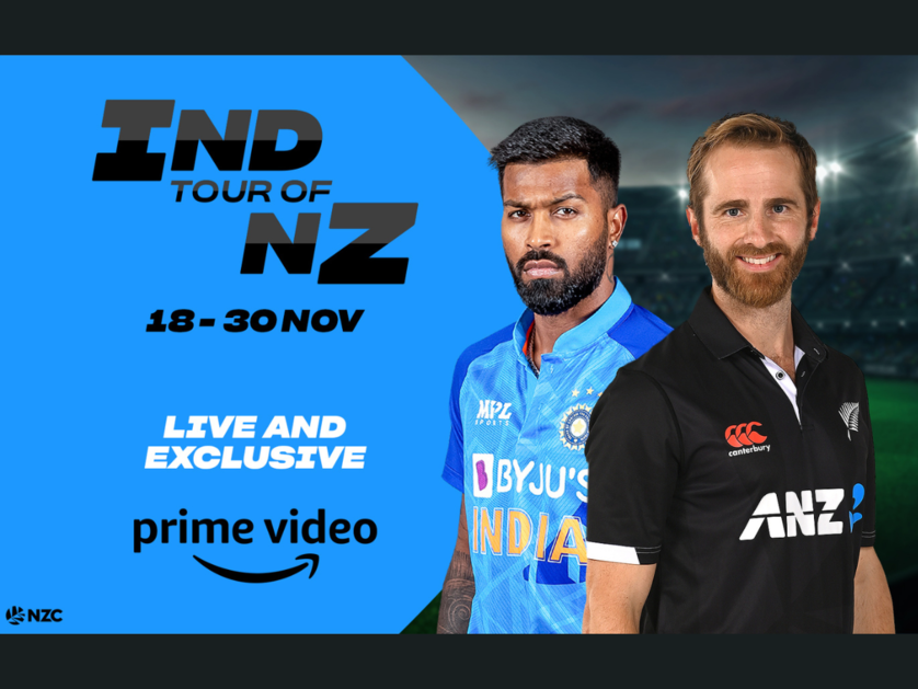 Catch all the LIVE and exclusive cricketing action of India's tour of New Zealand only on Prime Video!