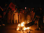 Protest following the shooting incident in Wazirabad, in Rawalpindi