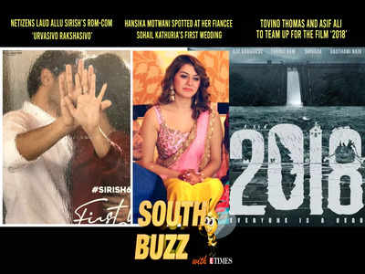 South Buzz: Netizens laud Allu Sirish’s rom-com ‘Urvasivo Rakshasivo’; Hansika Motwani spotted at her fiancee Sohail Kathuria’s first wedding; Tovino Thomas and Asif Ali to team up for the film ‘2018’