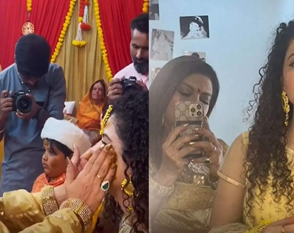 
Singer Palak Muchhal to tie the knot with music composer Mithoon Sharma; Sheeba gives a glimpse of haldi ceremony

