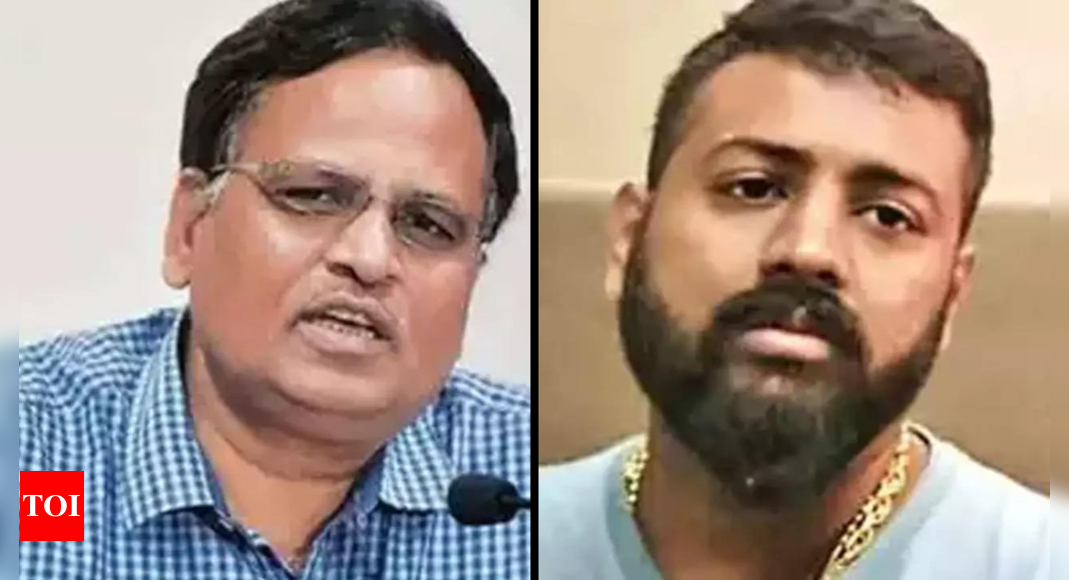 Conman Sukesh Chandrashekhar accuses AAP minister Satyender Jain of threatening him, targets Kejriwal | India News – Times of India