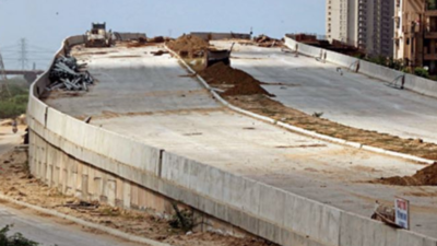 Gurugram: Basai Chowk flyover opens, slab holds up ROB metres away