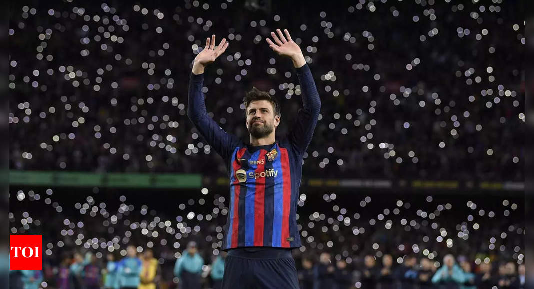 Barcelona bid farewell to emotional Gerard Pique with Almeria win | Football News – Times of India