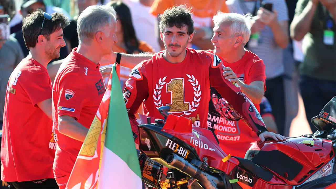 Bagnaia wins maiden MotoGP title as Ducati end 15-year drought
