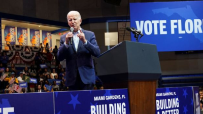 Biden says democracy at stake as Republicans eye 'red wave'