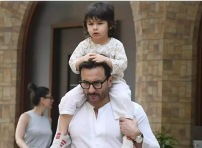 Saif Ali Khan and son Taimur attend rock concert together, father-son twin in black