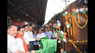 CM flags off train to Tirupati; Shirdi, Velankanni are next