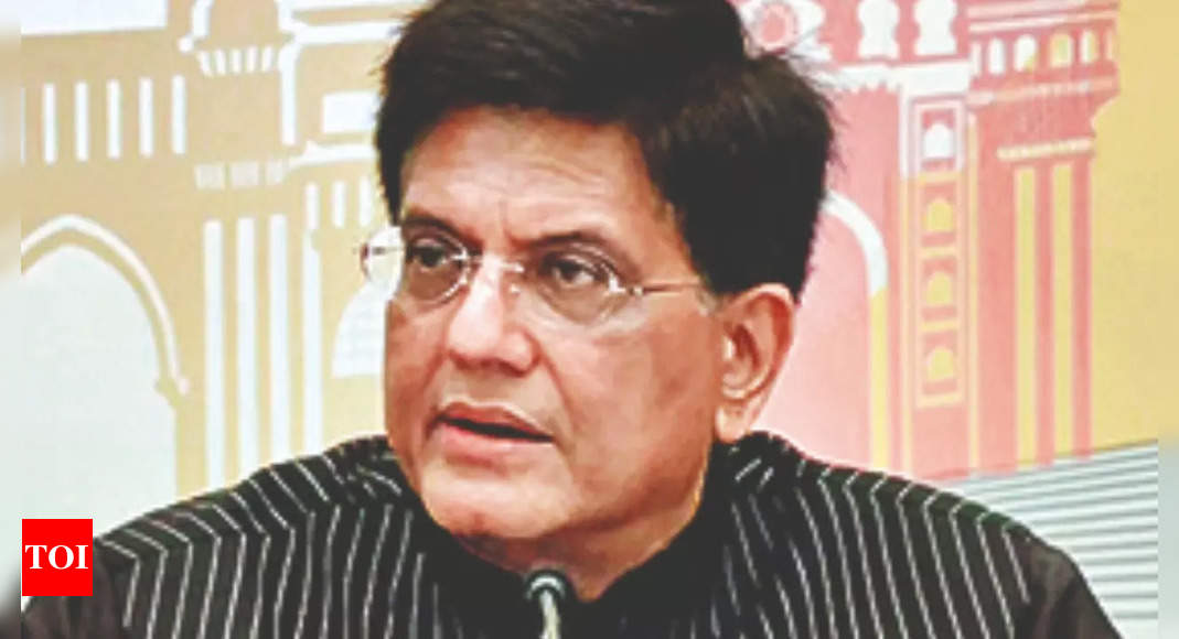 Give push to export: Goyal tells industry – Times of India
