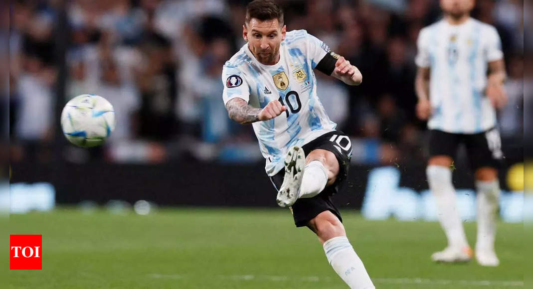 FIFA World Cup: Argentina fans in Qatar give Lionel Messi noisy backing | Football News – Times of India