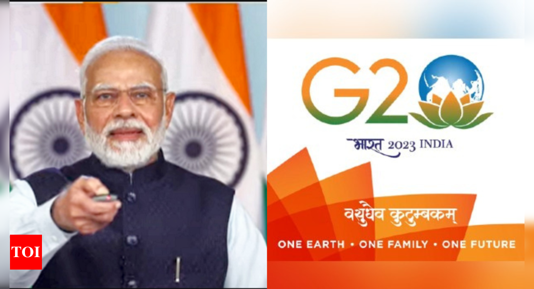 G20 Summit 2023 PM Modi unveils logo, theme and website of India's G20